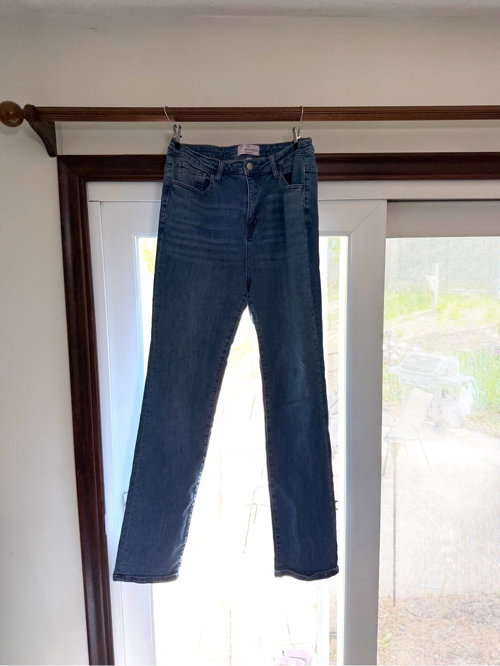 Tall Elevated Closet Classic Straight-Leg Blue Jeans